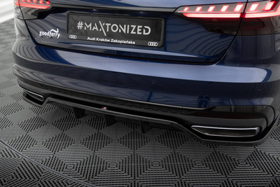 Arriere Splitter (avec une barre verticale) V.2 Audi A4 S-Line B9 Facelift