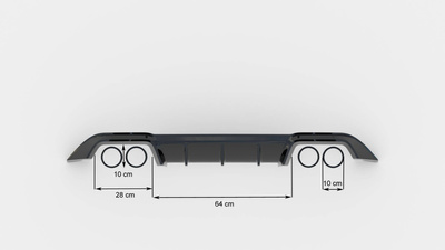 Ensemble Diffuseur Volkswagen Golf R Hatchback Mk7