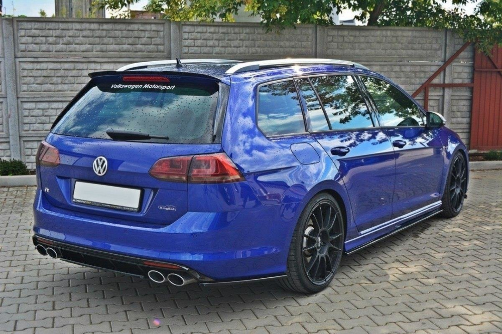 Arriere Splitter VW GOLF MK7 R ESTATE (sans une barre verticale)