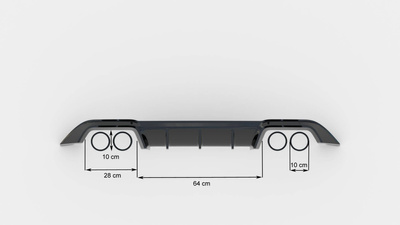 Diffuseur Arrière Complet Volkswagen Golf R Mk7