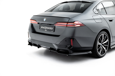 Arriere Splitter (avec une barre verticale) V.1 BMW 5 / i5 M-Pack Sedan / Touring G60 / G61