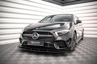 Street Pro Lame Du Pare-Chocs Avant  + Flaps Mercedes A35 AMG / AMG-Line Aero Pack W177