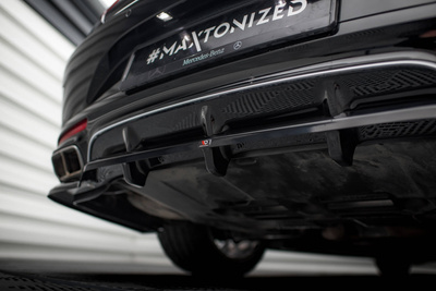 Arriere Splitter (avec une barre verticale) Mercedes-Benz S Coupe AMG-Line C217 Facelift