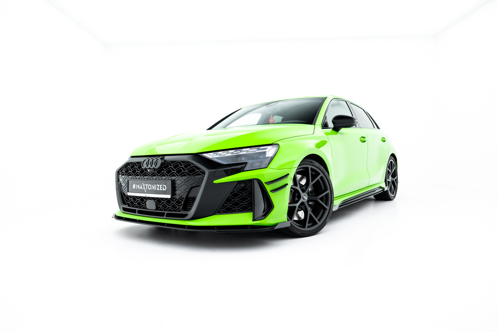 Street Pro Lame Du Pare-Chocs Avant + Flaps Audi RS3 Sportback 8Y Facelift