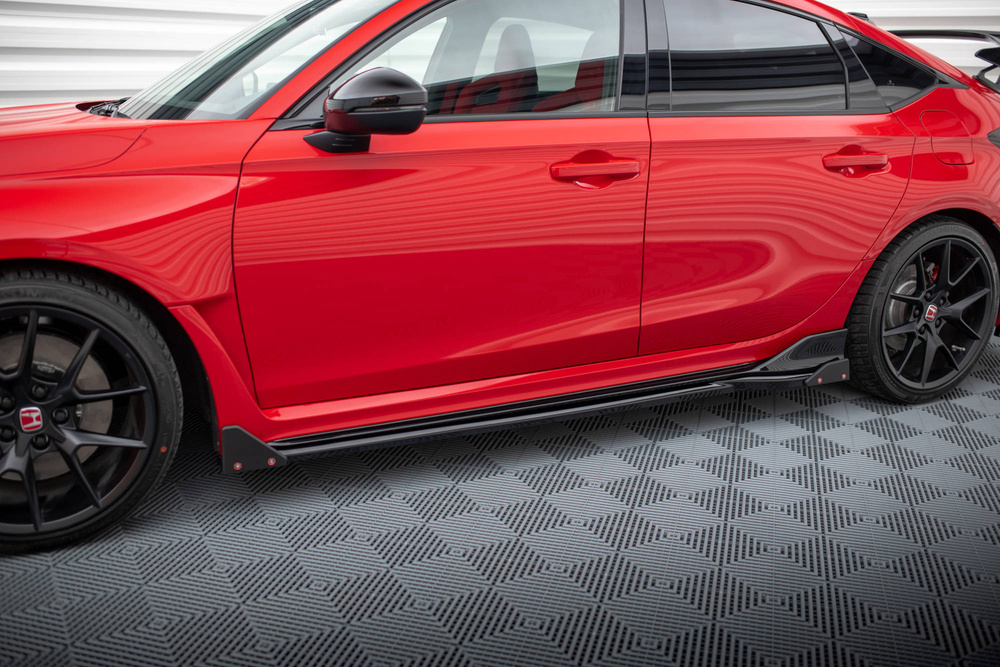 Rajouts Des Bas De Caisse V.1 + Flaps Honda Civic Type-R Mk 11