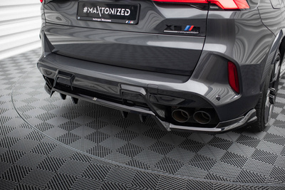 Arriere Splitter (avec une barre verticale) BMW X5 M F95 / F95 Facelift 