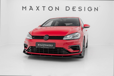 Street Pro Lame Du Pare-Chocs Avant V.2 Volkswagen Golf R / R-Line Mk7 Facelift