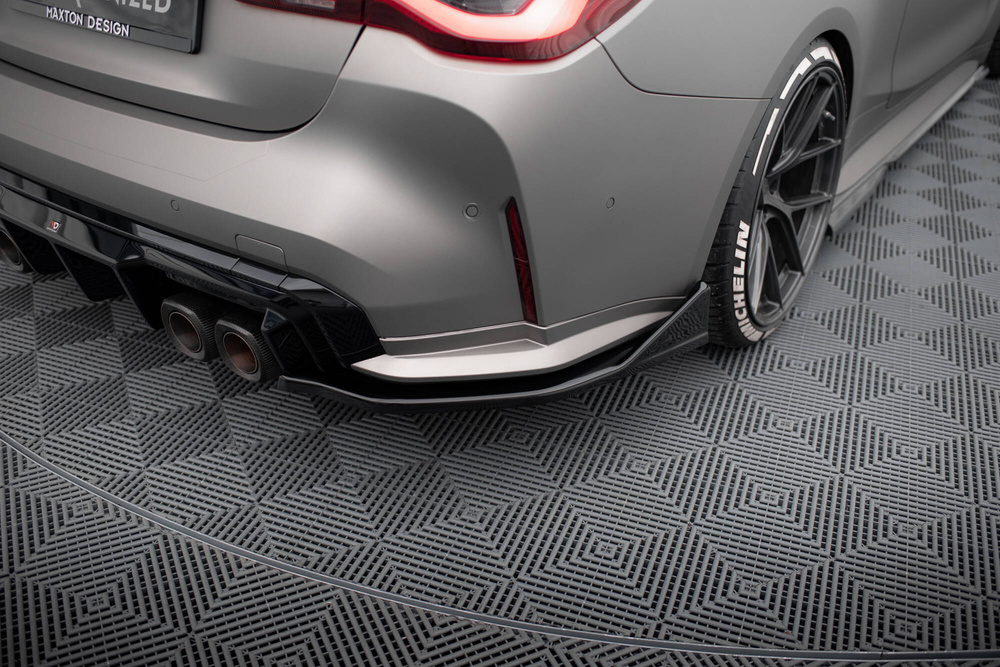 Lames De Pare-Chocs Arrière Latérales V.5 (Pour jupe arrière v.1) BMW M4 G82 / G82 Facelift