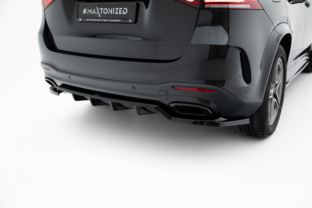 Arriere Splitter (avec une barre verticale) Mercedes-Benz GLE SUV AMG-Line W167 / W167 Facelift