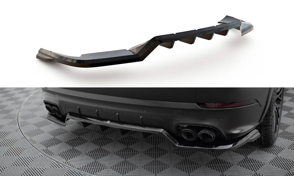 Arriere Splitter (avec une barre verticale) Porsche Cayenne Sport Design Mk3