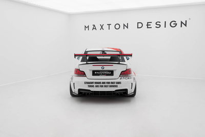 Carbon Spoiler With Internal Brackets Uprights V.1 + LED BMW 1 M E82