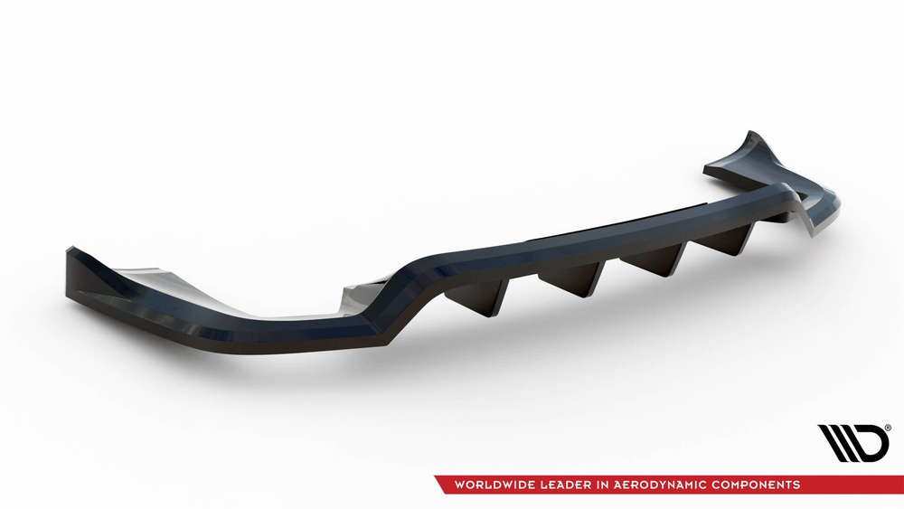 Arriere Splitter (avec une barre verticale) Porsche Cayenne Mk2 Facelift