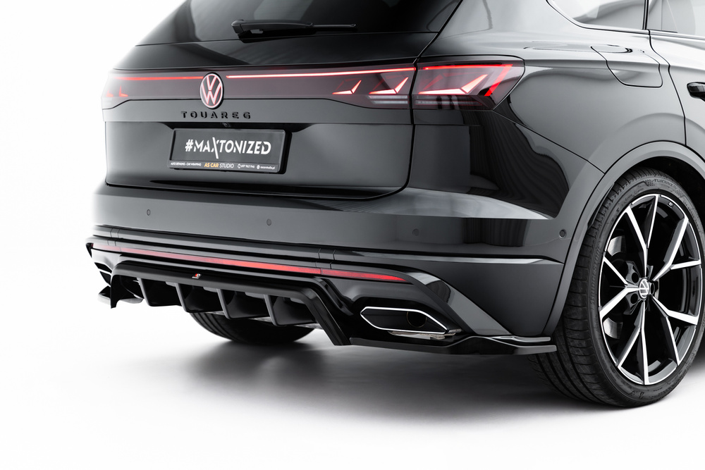Arriere Splitter (avec une barre verticale) Volkswagen Touareg R-Line Mk3 Facelift