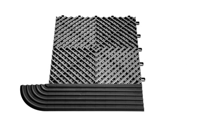 "MAXTON Floor" sol modulaire- Tuile de bord d'angle (Boucles féminines)