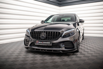 Lame Du Pare-Chocs Avant V.2 Mercedes-Benz C AMG Line Sedan / Coupe / Estate W205 / C205 / S205 Facelift