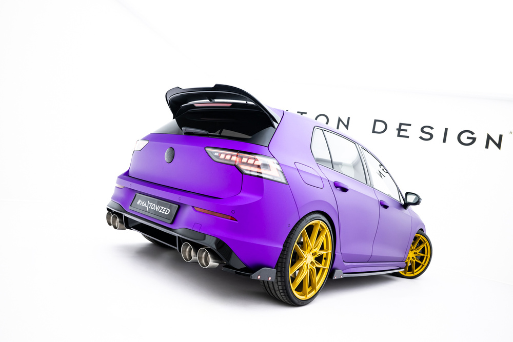 Lames De Pare-Chocs Arrière Latérales V.2 + Ailerons Volkswagen Golf R Mk8 Facelift