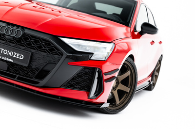 Street Pro Lame Du Pare-Chocs Avant + Flaps Audi RS3 Sedan 8Y Facelift