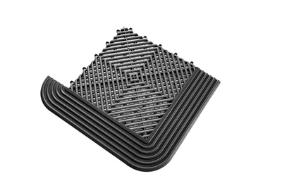"MAXTON Floor" sol modulaire- Tuile de bord d'angle (Boucles féminines)