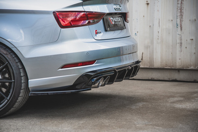 Lames De Pare-Chocs Arrière Latérales V.2 Audi S3 Sedan 8V Facelift