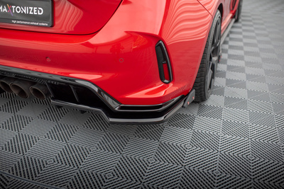 Arriere Splitter (avec une barre verticale) V.1 + Flaps Honda Civic Type-R Mk 11