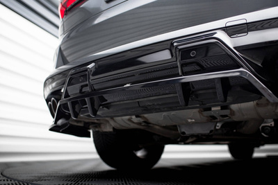 Arriere Splitter (avec une barre verticale) BMW X5 M F95 / F95 Facelift 
