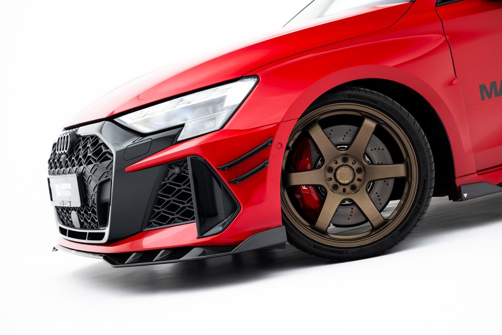Fibre de Carbone Lame Du Pare-Chocs Avant Audi RS3 Sedan 8Y Facelift
