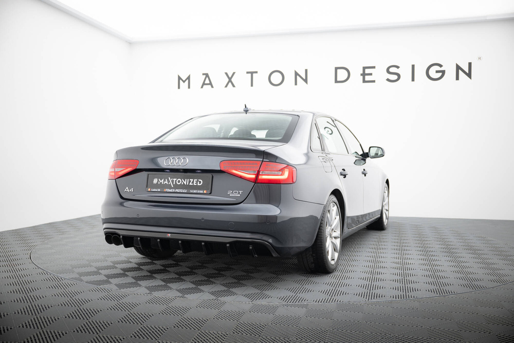 Diffuseur Arrière Complet Audi A4 B8 Facelift (Version double échappement simple face)