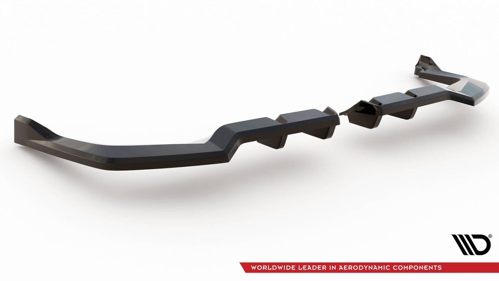 Arriere Splitter (avec une barre verticale) V.2 Honda Civic Type-R Mk 11