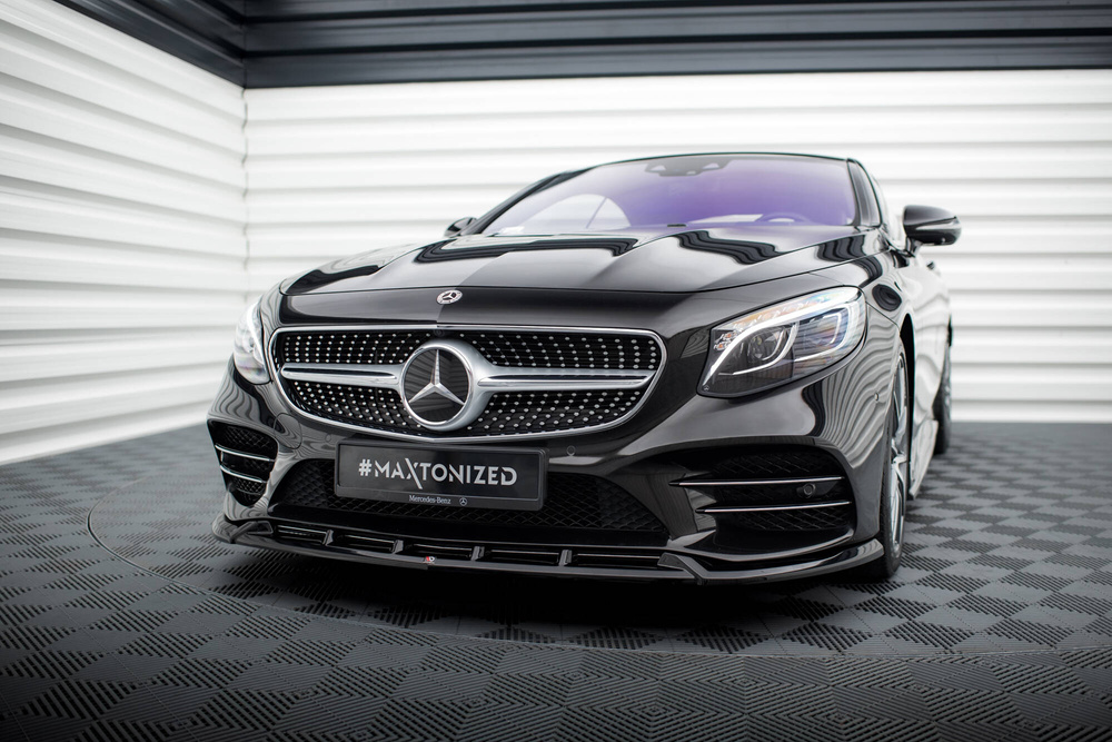 Lame Du Pare-Chocs Avant V.2 Mercedes-Benz S Coupe AMG-Line C217 Facelift