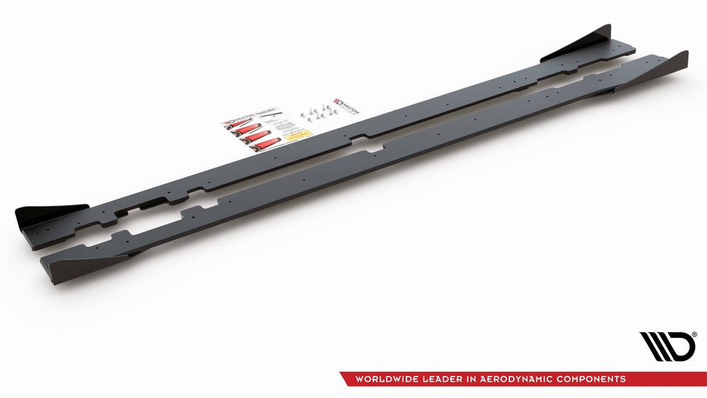 Street Pro Rajouts Des Bas De Caisse + Flaps Mercedes-AMG C43 / AMG-Line Coupe C205