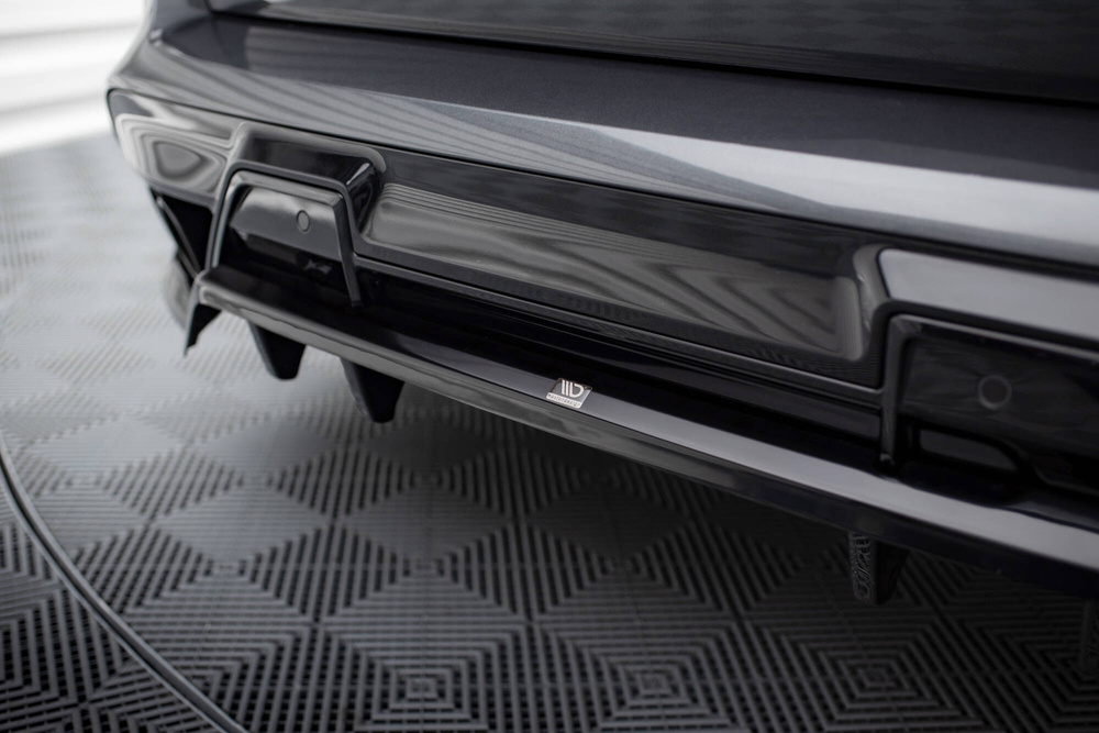 Arriere Splitter (avec une barre verticale) BMW X5 M F95 / F95 Facelift 