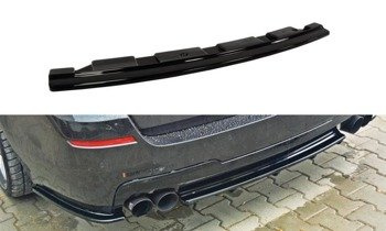 Arriere Splitter BMW 5 M-Pack Sedan/Touring F10/F11 - sans barres verticales (avec deux extrémités d'échappement doubles)