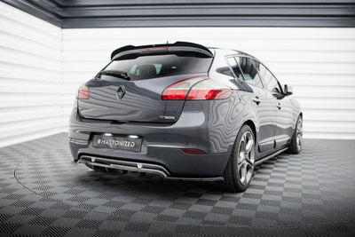 Arriere Splitter (avec une barre verticale) Renault Megane GT MK3 Facelift