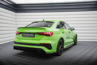 Fibre de Carbone Lames De Pare-Chocs Arrière Latérales Audi RS3 Sedan 8Y