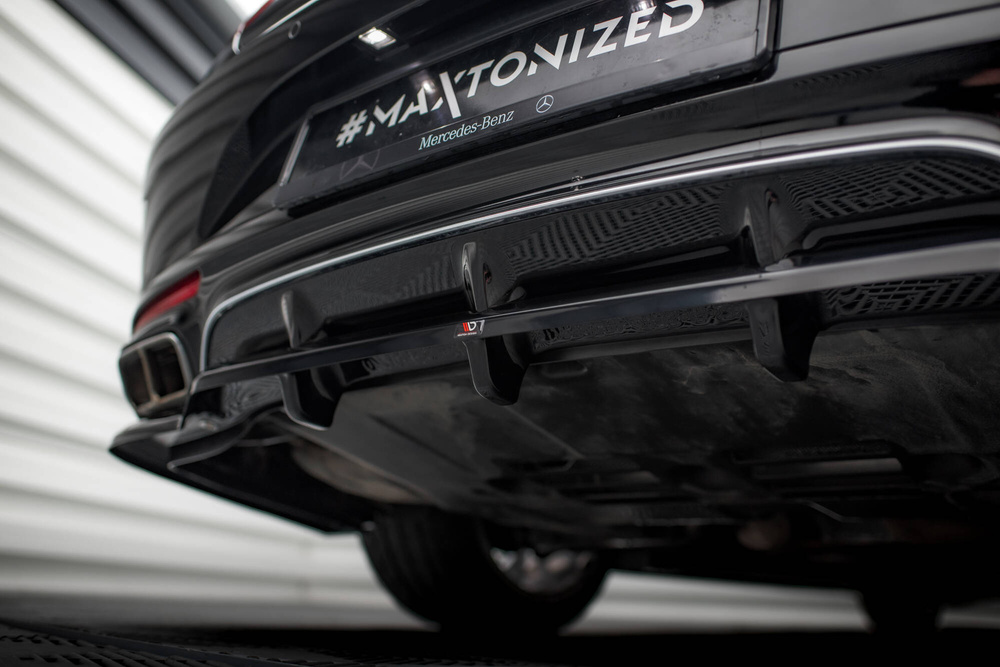 Arriere Splitter (avec une barre verticale) Mercedes-Benz S Coupe AMG-Line C217 Facelift