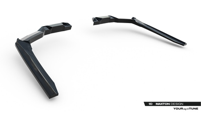 Arriere Splitter (avec une barre verticale) V.2 BMW 5 / i5 M-Pack Sedan / Touring G60 / G61