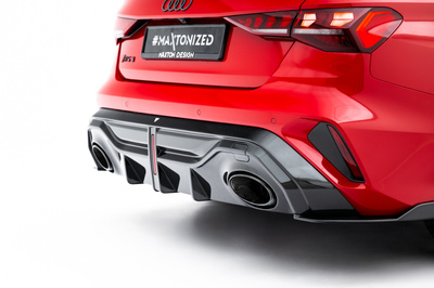 Fibre de Carbone Diffuseur Arrière Audi RS3 Sedan 8Y Facelift