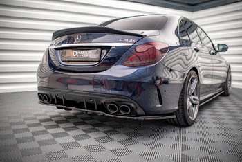 Arriere Splitter (avec une barre verticale) Mercedes-AMG C 43 Sedan W205 Facelift
