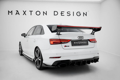 Carbon Spoiler With External Brackets Uprights + LEDAudi A3 / A3 S-Line / S3 / RS3 Sedan 8V / 8V Facelift