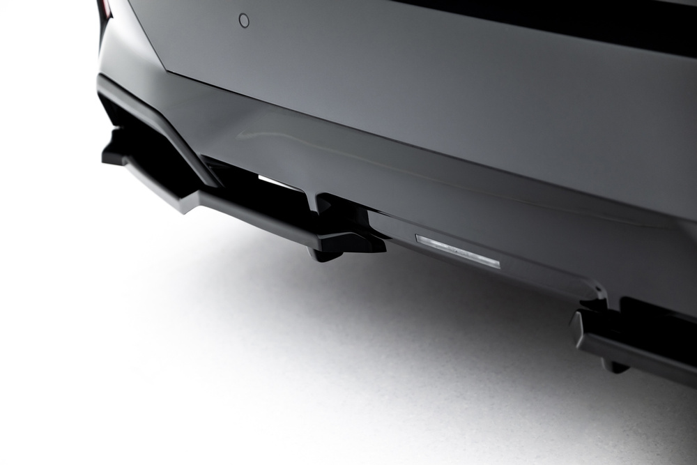 Arriere Splitter (avec une barre verticale) V.1 BMW 5 / i5 M-Pack Sedan / Touring G60 / G61