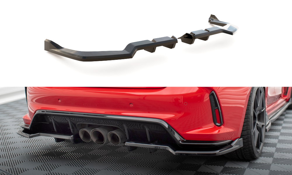 Arriere Splitter (avec une barre verticale) V.2 Honda Civic Type-R Mk 11