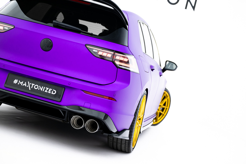 Lames De Pare-Chocs Arrière Latérales V.7 Volkswagen Golf R  Mk8 / Mk8 Facelift
