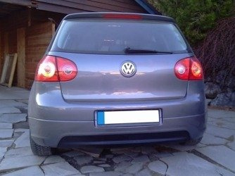Diffuseur Arrière Complet  Volkswagen Golf GTI Edition 30 Mk5  (version sans sortie pour pot final d'echappement, sortie d'echappement st