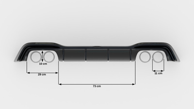 Diffuseur Arrière Complet V.2 Volkswagen Golf R Mk8 Facelift