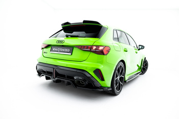 Arriere Splitter (avec une barre verticale) V.2 Audi RS3 Sportback 8Y Facelift