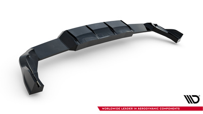 Arriere Splitter (avec une barre verticale) V.1 Volkswagen Golf R Hatchback Mk8 / Mk8 Facelift