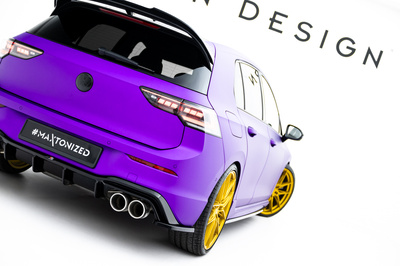 Lames De Pare-Chocs Arrière Latérales V.4 Volkswagen Golf R Mk8 Facelift