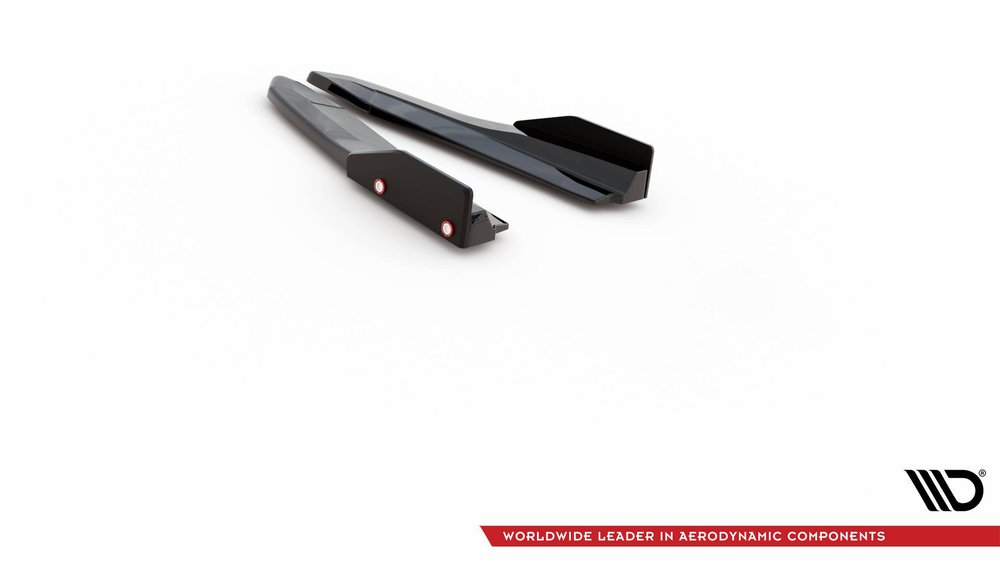 Lames De Pare-Chocs Arrière Latérales V.2 + Ailerons Skoda Octavia RS Mk4