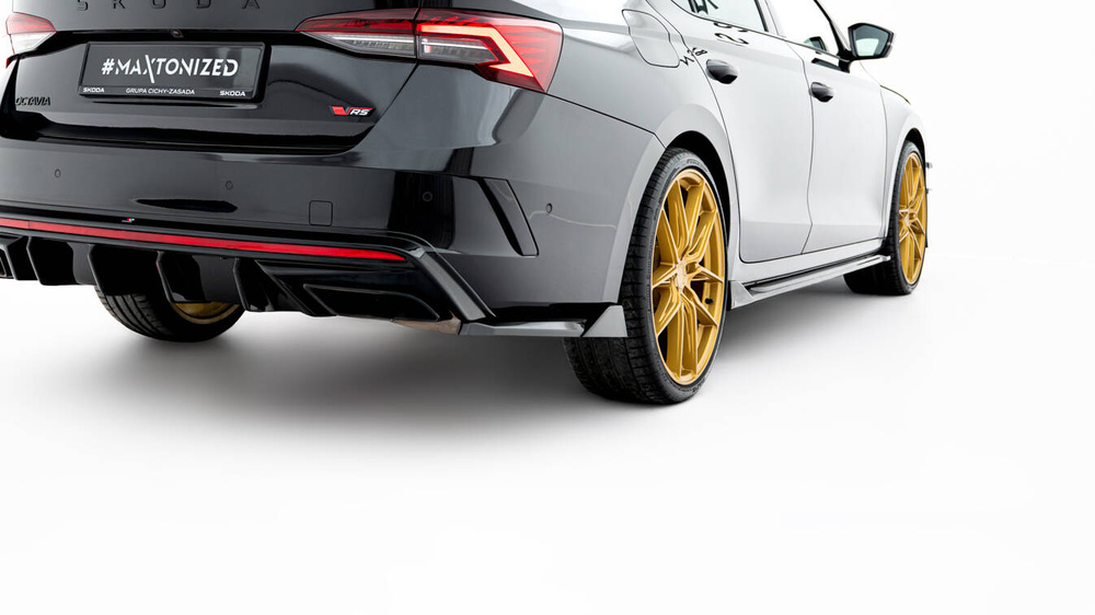 Lames De Pare-Chocs Arrière Latérales V.8 Skoda Octavia RS Liftback / Combi Mk4 Facelift