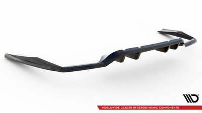 Arriere Splitter (avec une barre verticale) Mercedes-AMG C43 Coupe / Cabrio C205 Facelift / A205 Facelift